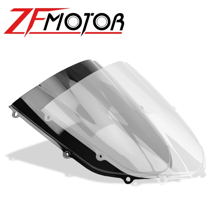 ZX10R 2004 2005 мотоцикл лобовое стекло двойной пузырь для Kawasaki ZX-10R 04 05 ABS пластик |