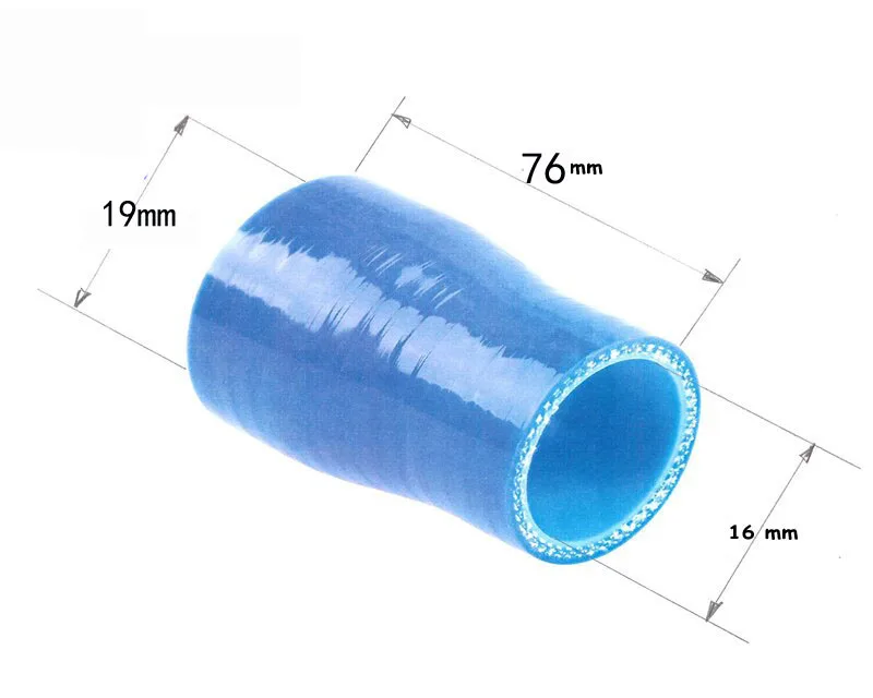 

id16/19mm hose long 50mm silicone straight reducer hose
