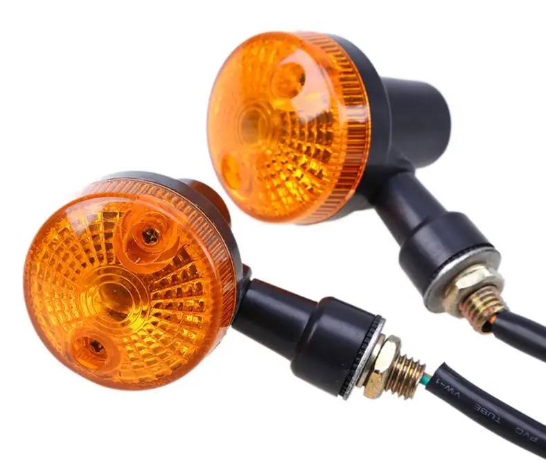 Светодиодный индикатор поворота мотоцикла 12 В Мини Янтарный светильник для