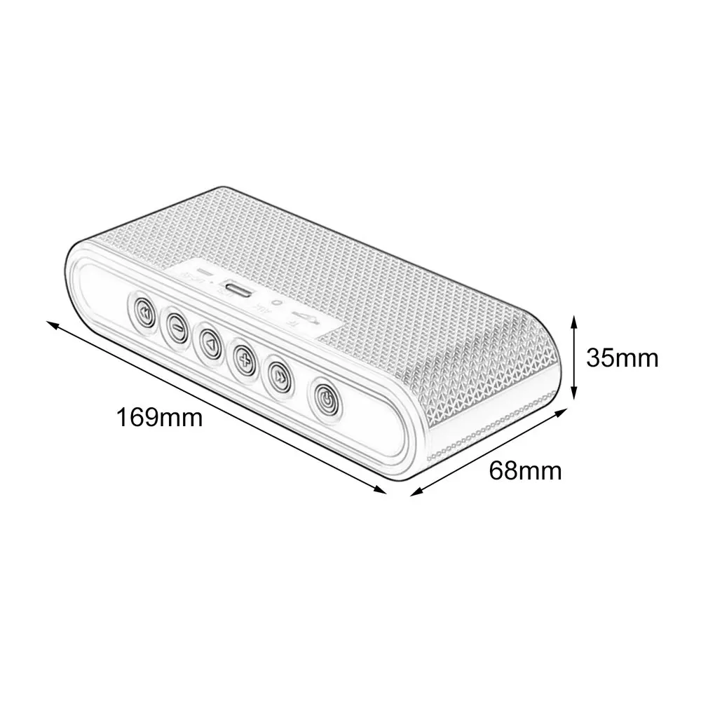 LESHP Мини Портативный Bluetooth 4 2 беспроводной двойной динамик стерео сабвуфер