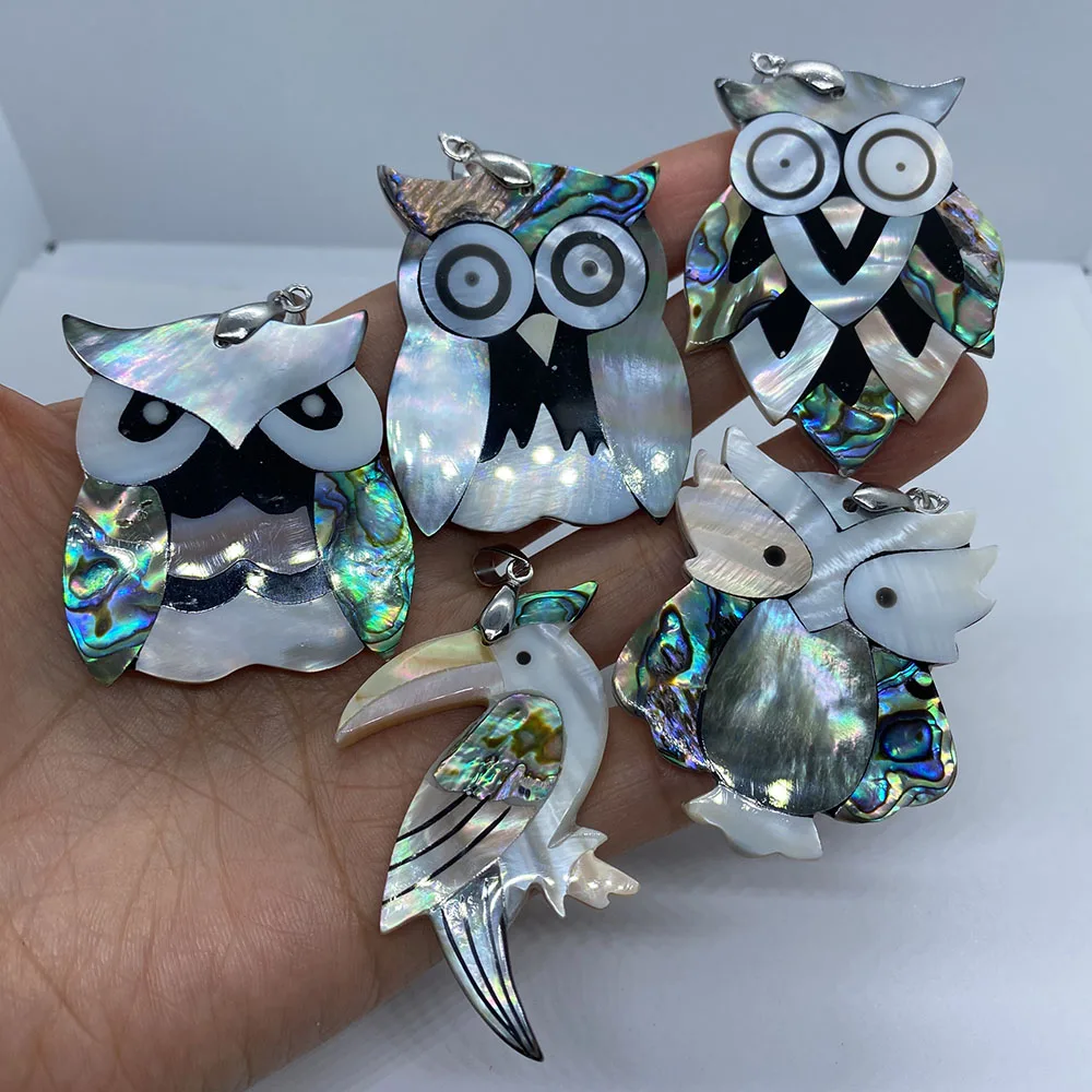 

Shell Stitching Animal Motifs,Owl-shaped Pendants,Various Specifications of Jewellery,Fashionable Charm DIY Necklace Accessories