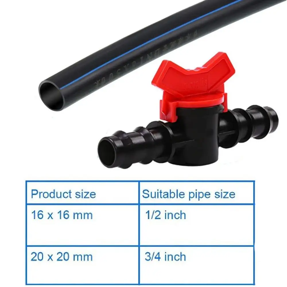 Переключатель капельного орошения двойные наружные запорные клапаны для 16 мм 20