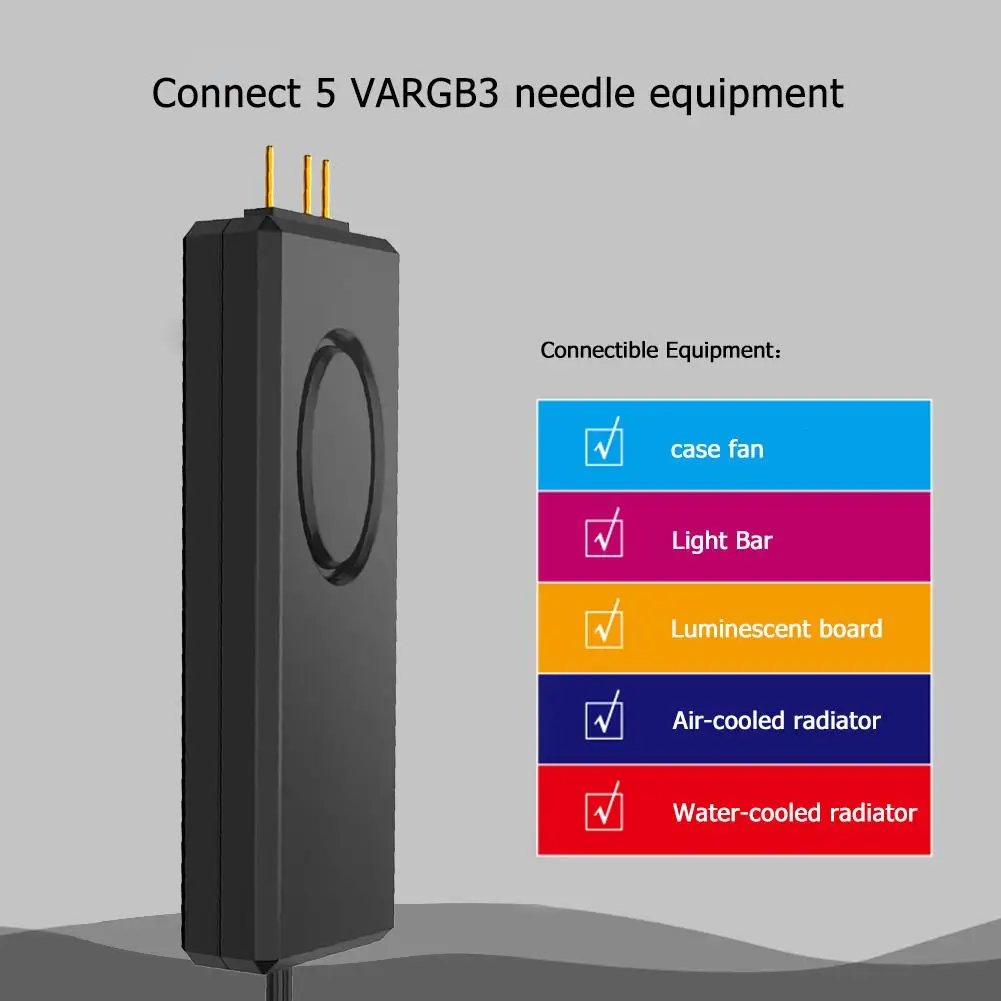 

Jonsbo Desktop Computer ARGB Controller SATA Pin Power Supply Remote Control for 3Pin 5V Case LED Lighting