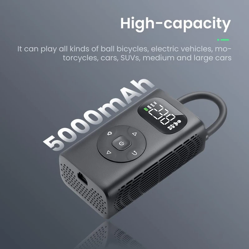 Компрессор автомобильный аккумуляторный 5000 мАч 12 В PSI | Автомобили и мотоциклы