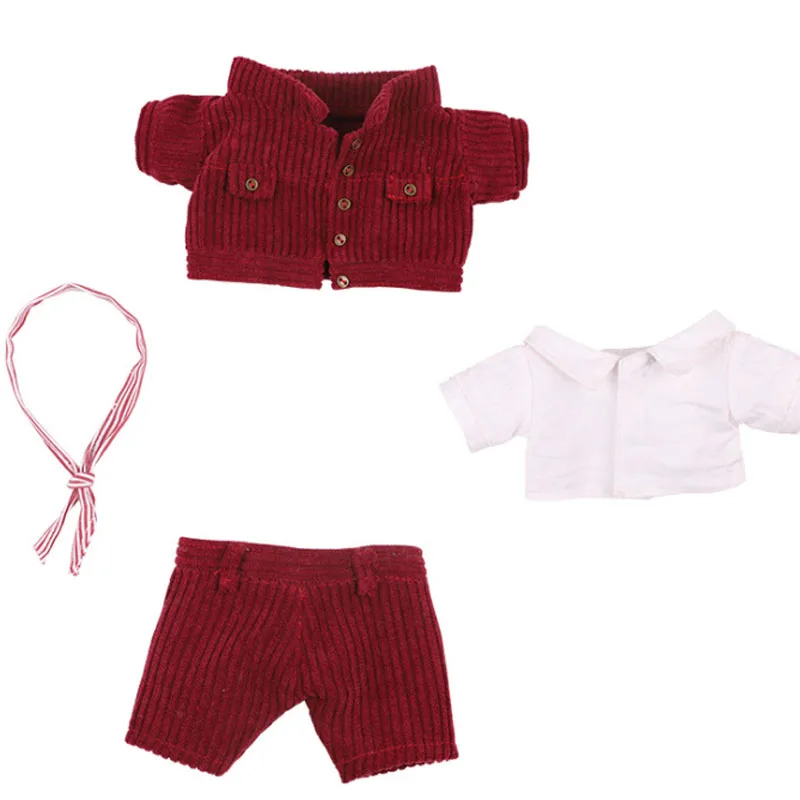 

[MYKPOP]KPOP Doll's Clothes & Accessoires-Corduroy Clothes 4pcs Set for 15cm 20cm Dolls(without doll) Fans Collection SA20122503