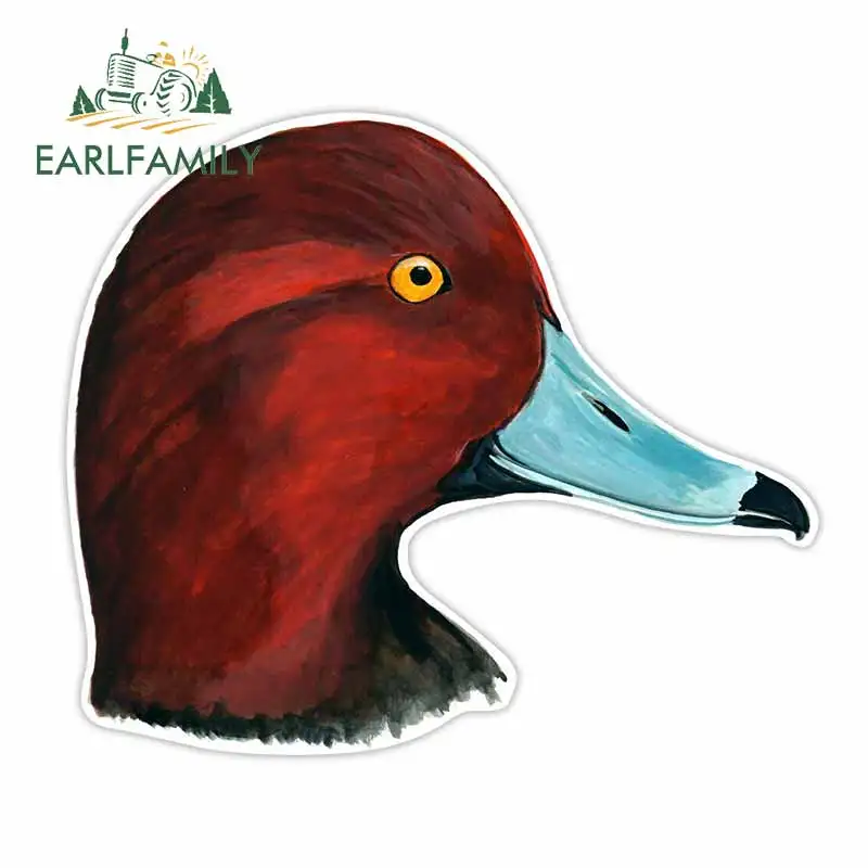 

EARLFAMILY 13 см x 11,1 см с красной головой утки Высококачественная печатная виниловая наклейка на стену Наклейка на окно автомобиля Водонепроница...