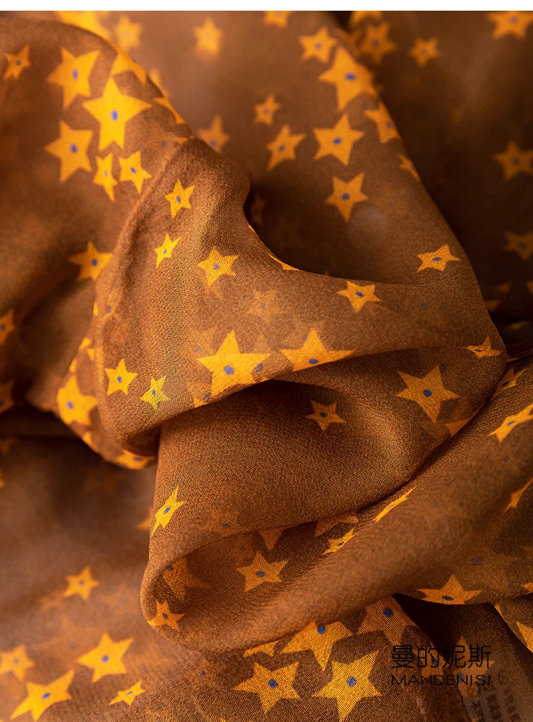 

SHUCHAN Silk Prairie Chic Print Jackets Women Summer Outerwear & Coats Jackets Thin Long Sleeve Ladies Coats and Jackets