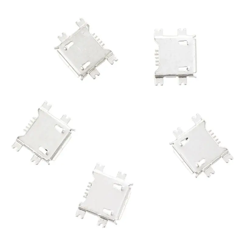 5 шт. мини USB Тип B гнездо 180 Градусов Контактный SMD SMT разъем|Соединители| |