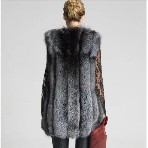 Женский осенне-зимний меховой жилет Женское пальто из искусственного меха