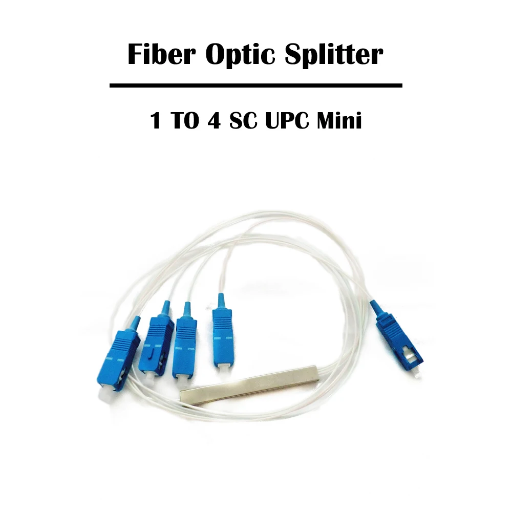 1x4 SC UPC PLC волоконно-оптический сплиттер 2/5/10/15/20/25/30 шт./партия SM Single Mode FTTH Mini 0 9 мм