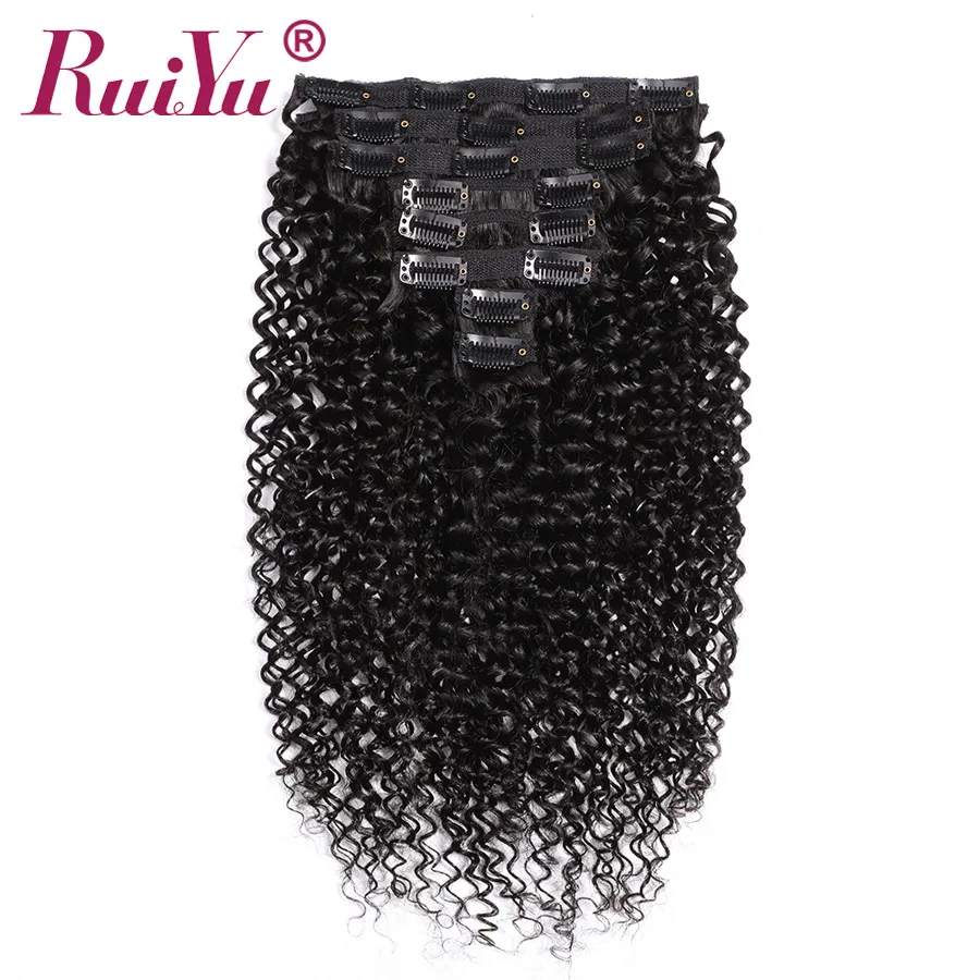 Пряди человеческих волос для наращивания кудрявые заколки Ins Remy натуральный Клип