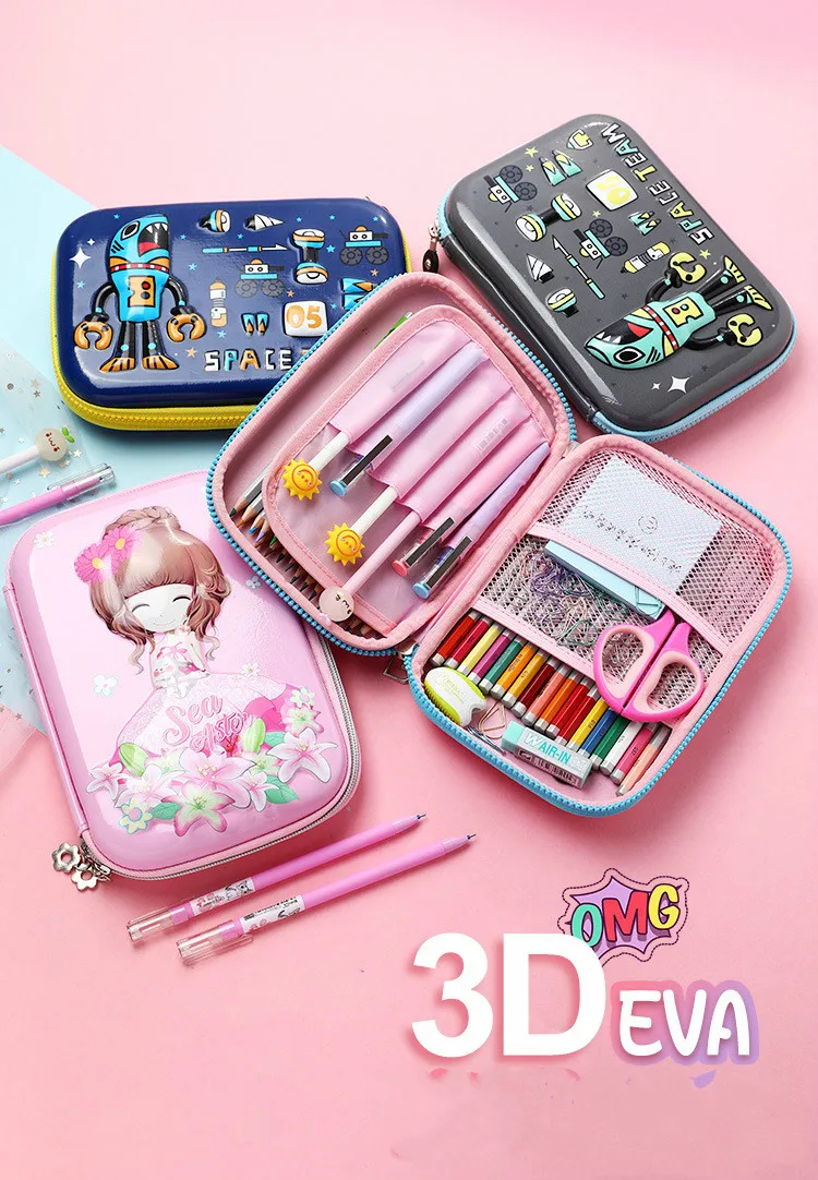 Пенал с единорогом чехол Kawaii милый пенал для карандашей trousse школьников большой емкости, Карандаш Чехол ручка чехол школьные принадлежности для девочек и мальчиков
