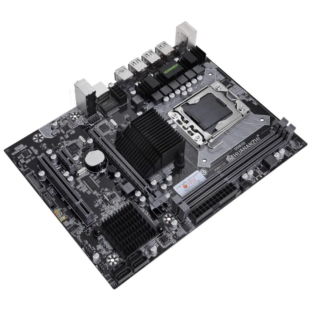 Материнская плата HUANANZHI X58 LGA1366 для настольного компьютера с процессором Intel Xeon X5650