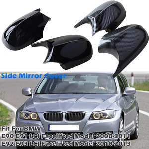 rearview mirror cap wing side mirror cover fit for bmw facelift model e90 e91 2008 11 e92 e93 2010 13 lci car accessories free global shipping