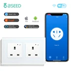 Настенная розетка BSEED, стандарт Великобритании, двойная, тройная, Wi-Fi розетка, белый, черный, золотой цвет