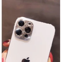 diamond camera lens protector film for iphone 12 pro max glitter crystal len protector cover for iphone 11 pro max glass cover
