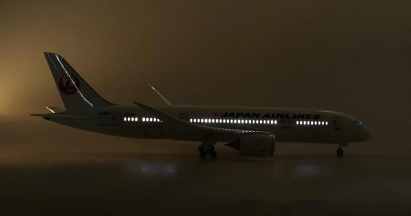 1/130 масштаб 47 см самолет Boeing B787 Dreamliner японская авиакомпания Модель W светильник и