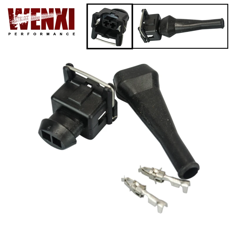 

New EV1 Fuel Injector Connectors For many cars EV1 Injector Plug WX-FIC12