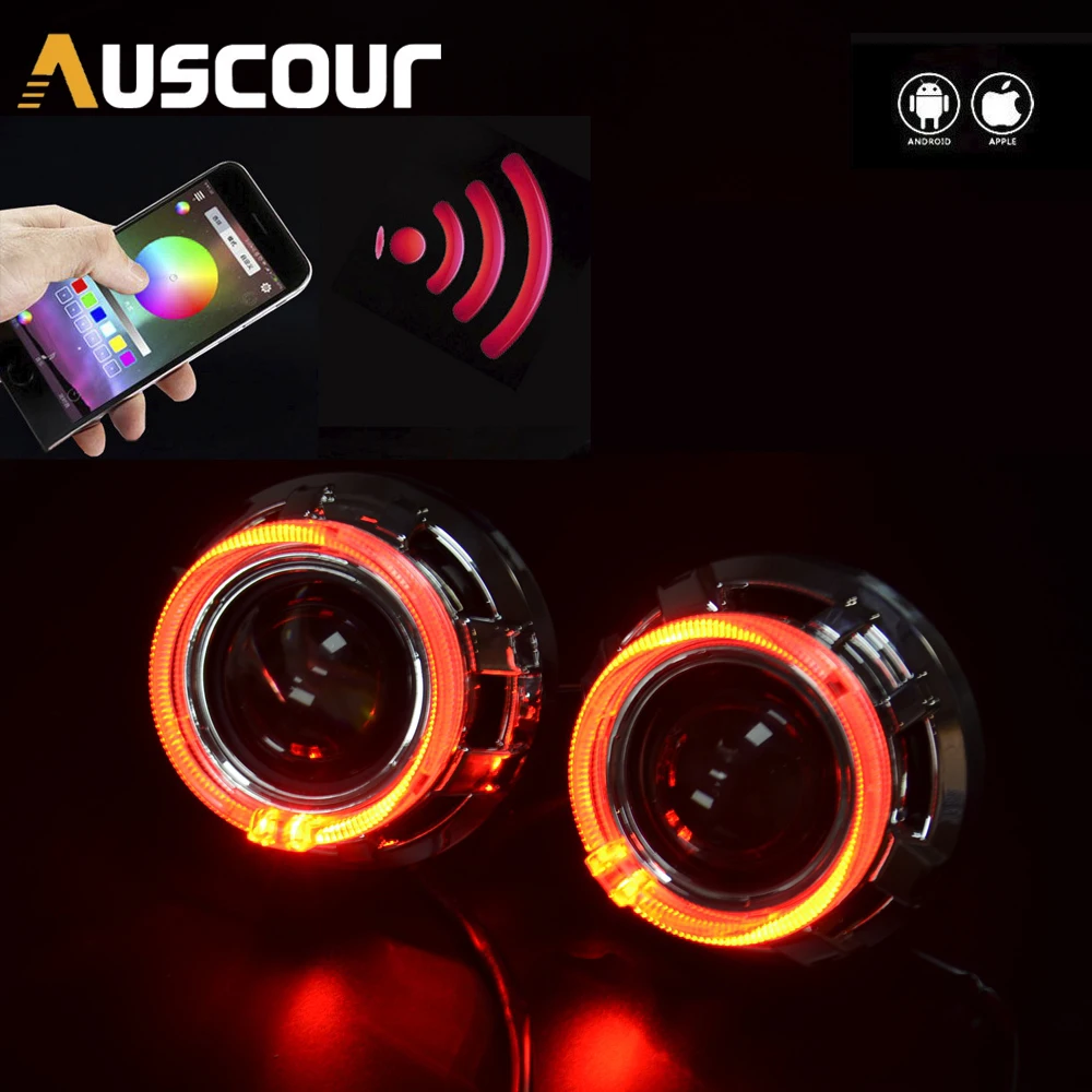 3 0 дюймов H4Q5 автомобиля Bi xenon hid объектив проектора с цветовой моделью RGB