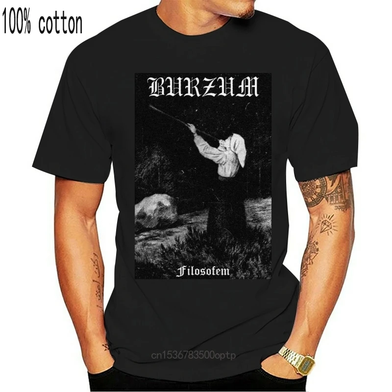 

Футболка мужская с принтом Burzum Filosofem #1, модная тенниска с коротким рукавом, хлопковая повседневная майка с графическим принтом, большие разм...