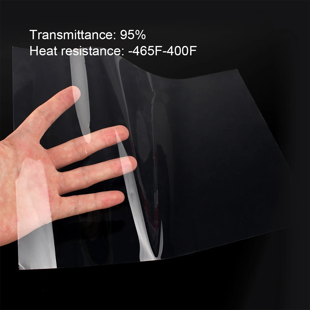 

5/10x 280x200mm Transparent Sheet 3D Printers FEP Film Thickness 0.15mm SLA DLP for School Office Working Decoration
