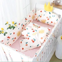 5pcs set baby crib bumpers padded in the cot infant toddler bed protector kit raillings children room accessories decoration
