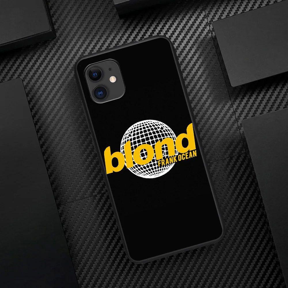 

Frank Blond Ocean Phone Case For Iphone 5 5S SE 2020 6 6S 7 8 Plus 11 12 Mini X XS XR Pro Max black Shell Luxury Etui 3D Back