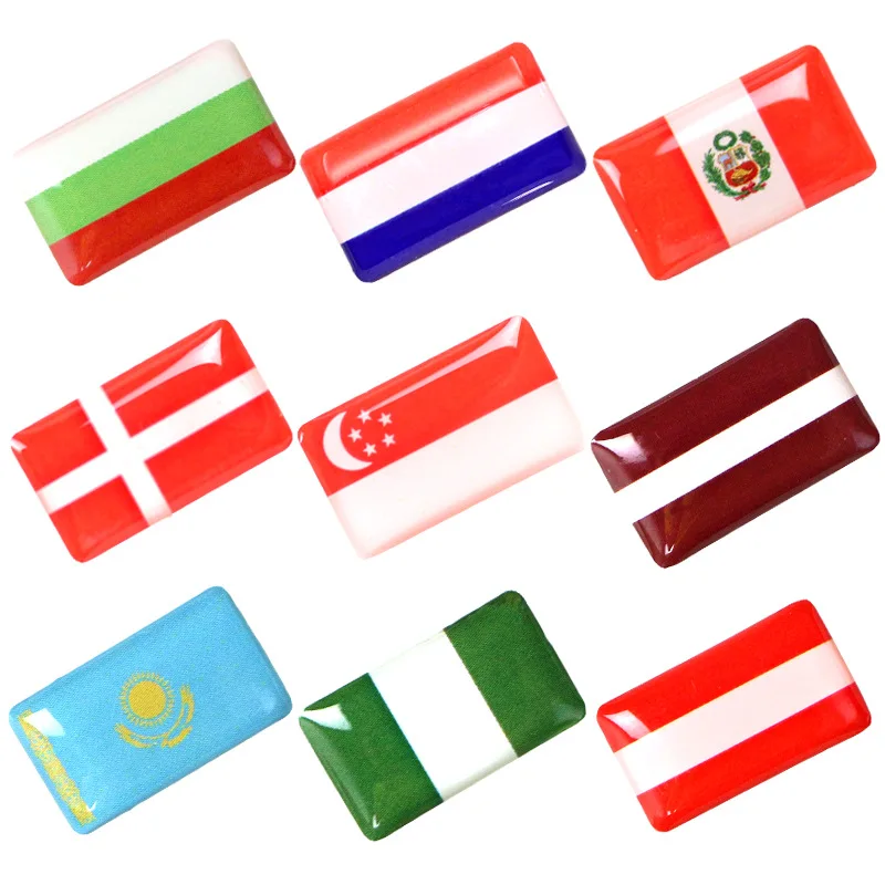 

50-100 шт., 1,8x1 см, декоративные наклейки для тюнинга автомобиля, наклейки для тюнинга автомобиля, эмблемы, пользовательские наклейки для нацио...