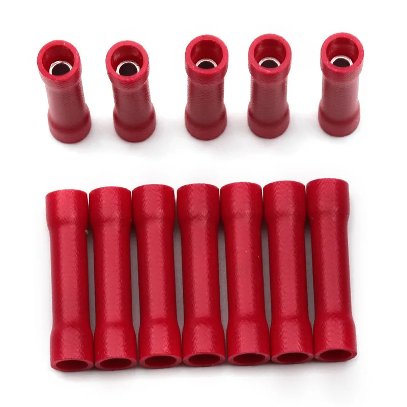 10/50/100pcs Assorted Insulated Crimp Terminals Electrical Wire Cable Butt Connectors Crimping Terminal BV1.25 BV2.5 BV5.5 | Обустройство