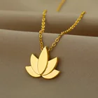 Изящное ожерелье из нержавеющей стали с пальмовым листьем для женщин и мужчин, золотое ожерелье из нержавеющей стали, модная Минималистичная бижутерия, подарок на Хэллоуин