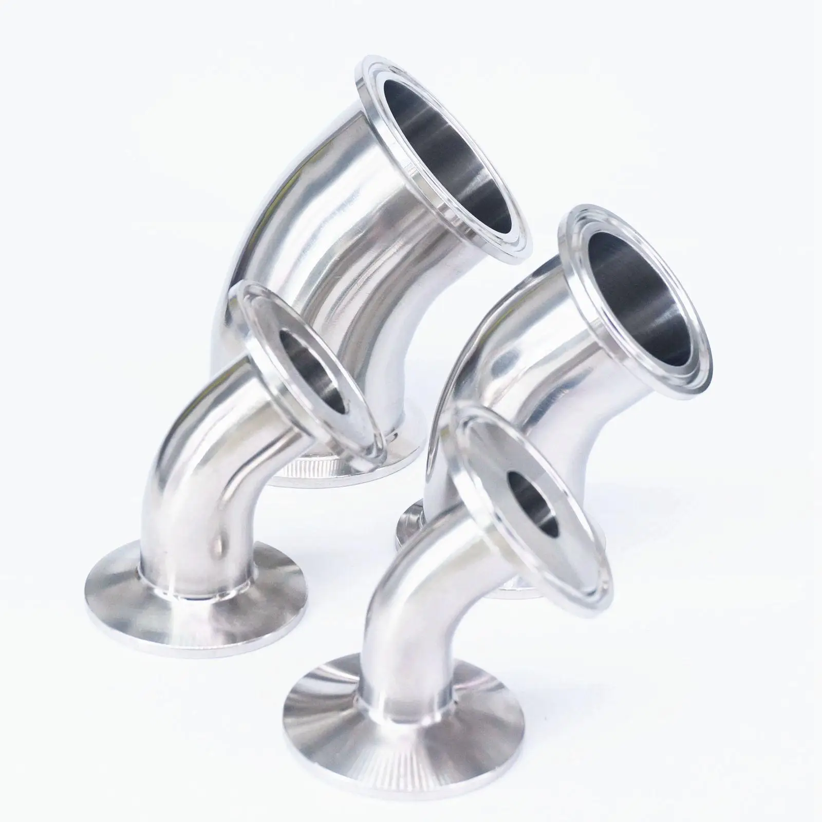 

1.5" 2" 2.5" 3" 3.5" 4" Tri Clamp Ferrule 304 Stainless Steel 45 Degree Elbow Sanitary Pipe Fitting Home Brew