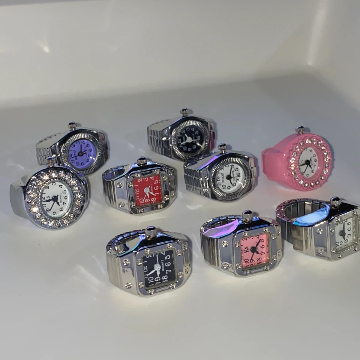 2021 оригинальные винтажные панк эластичные Стрейчевые кварцевые часы кольца для