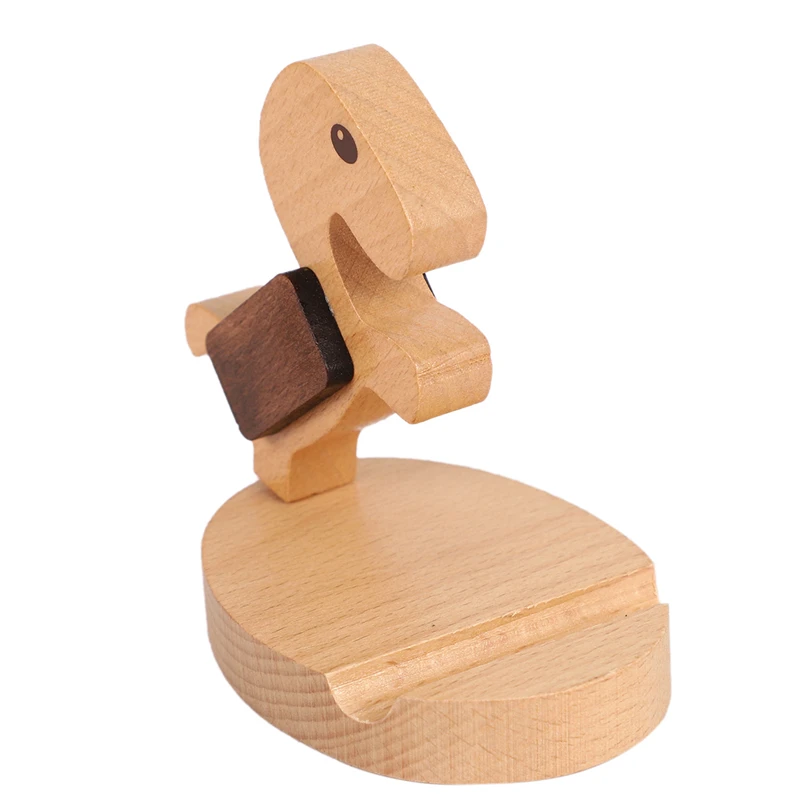 Креативные подарки портативный деревянный держатель мобильного телефона