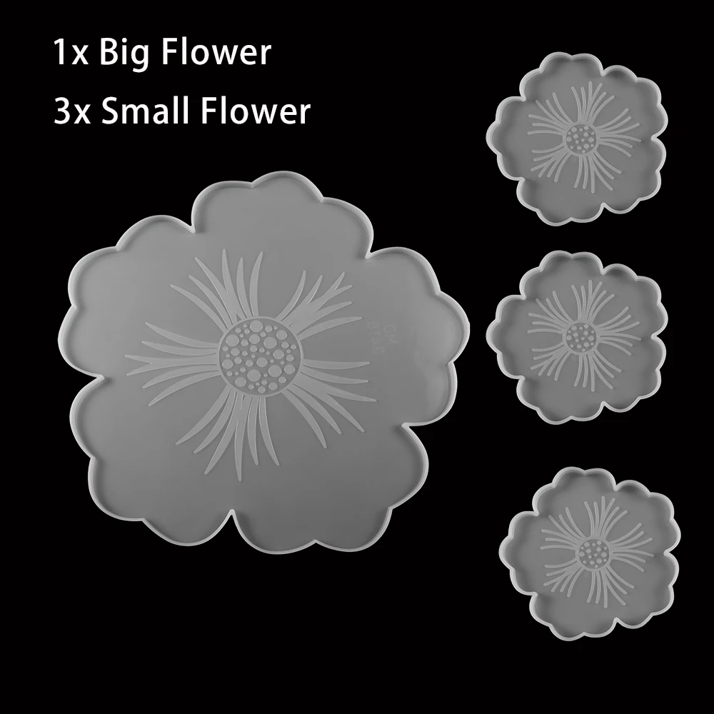 Стеклянная подставка для чая эпоксидная смола формы чайных подставок