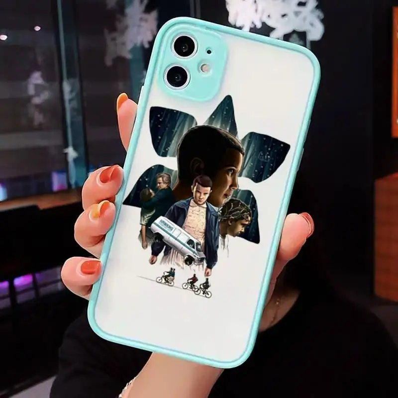 

Stranger Things American TV show Phone Cases matte transparent For iphone 7 8 11 12 plus mini x xs xr pro max cover