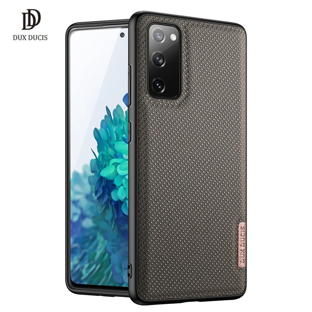 

Fino Series For Samsung Galaxy S20 FE/S20 Lite Case WovenFabric Protecting Case Anti-Shock Original Slim Design чехол на самсунг