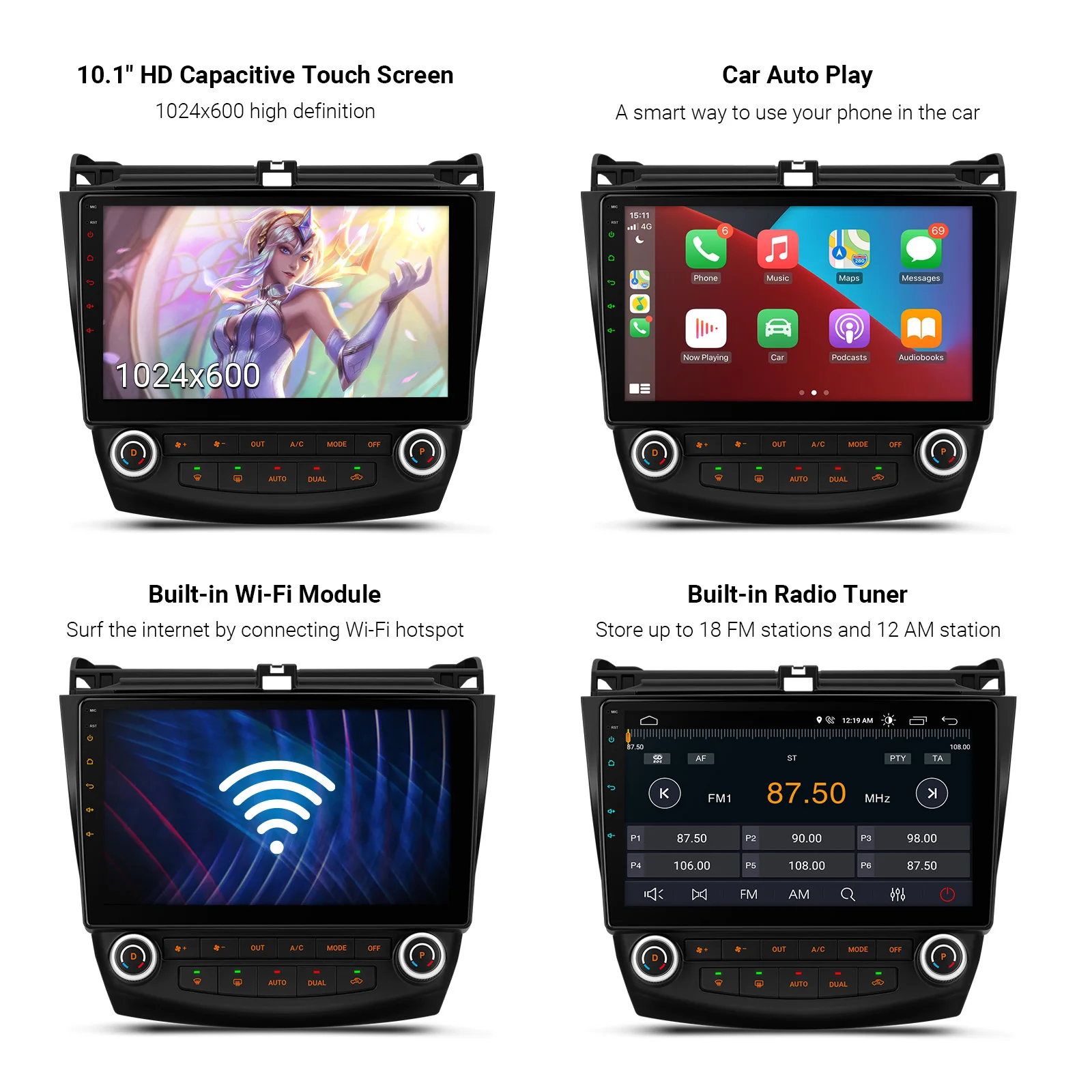 XTRONS 10 1 &quotAndroid 0 четырехъядерный 2 + 32 автомобильный Радио плеер для Honda Accord 2003-2007