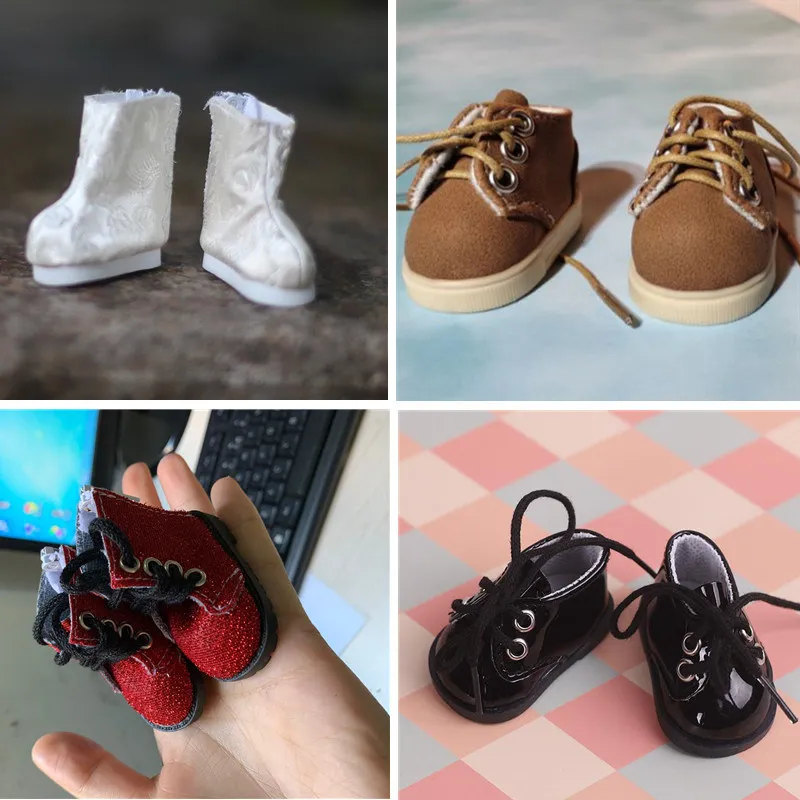 

20cm cute plush doll shoes 20cm cotton doll 7 styles lace-up boots 20cm star idol doll accessories