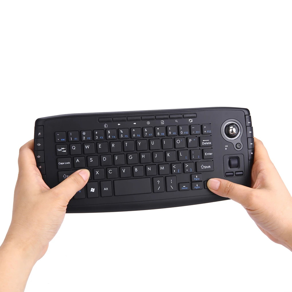 

Miniteclado inalámbrico de 2,4G, teclado Trackball para portátil, PC, ratón de aire multifunción, diseño limpio