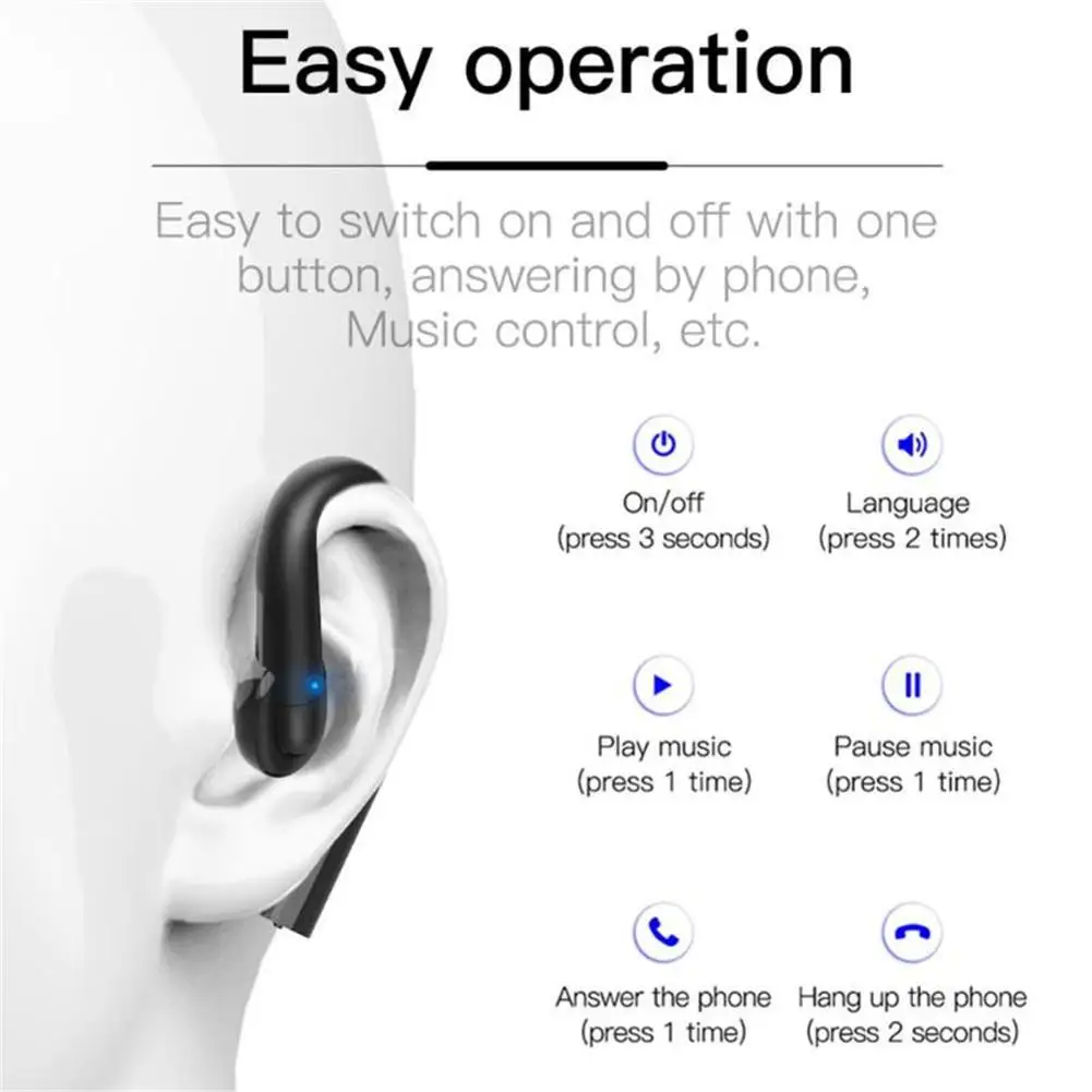 Водонепроницаемые шумоподавляющие стереонаушники IP67 беспроводные наушники