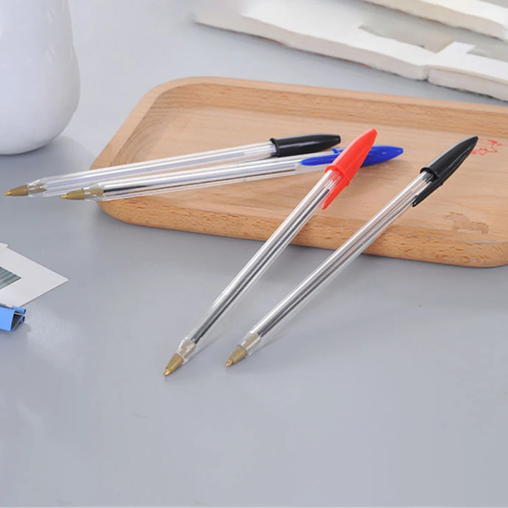 20 шт. Шариковая ручка офисная 1 0 мм Гладкая масло классический цвет: черный Синий