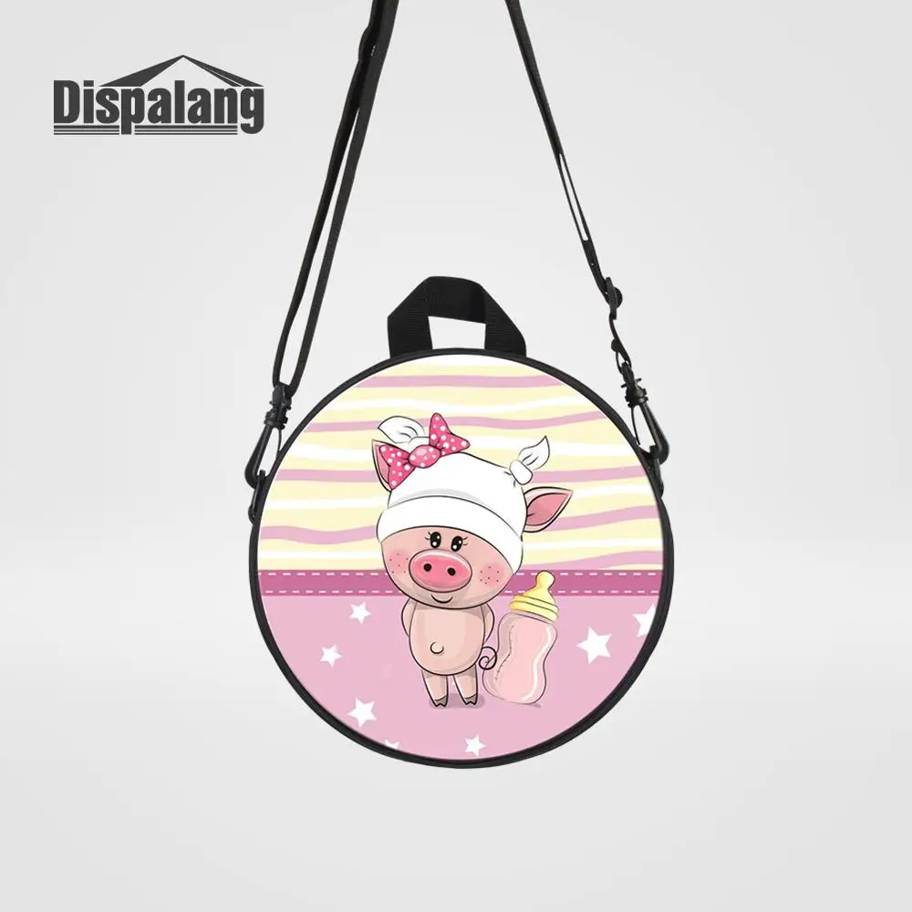 Backpack38 Dispalang новые Мультяшные детские сумки-мессенджеры с принтом лисы для девочек милые животные круглые Rugtas детские мини сумки через плечо - Цвет: Backpack38