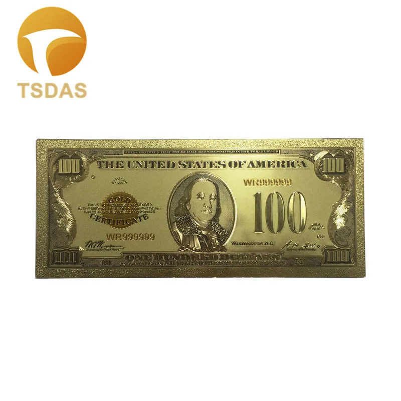 1928 год американский красочный золотой комплект банкнот 100 долларов США