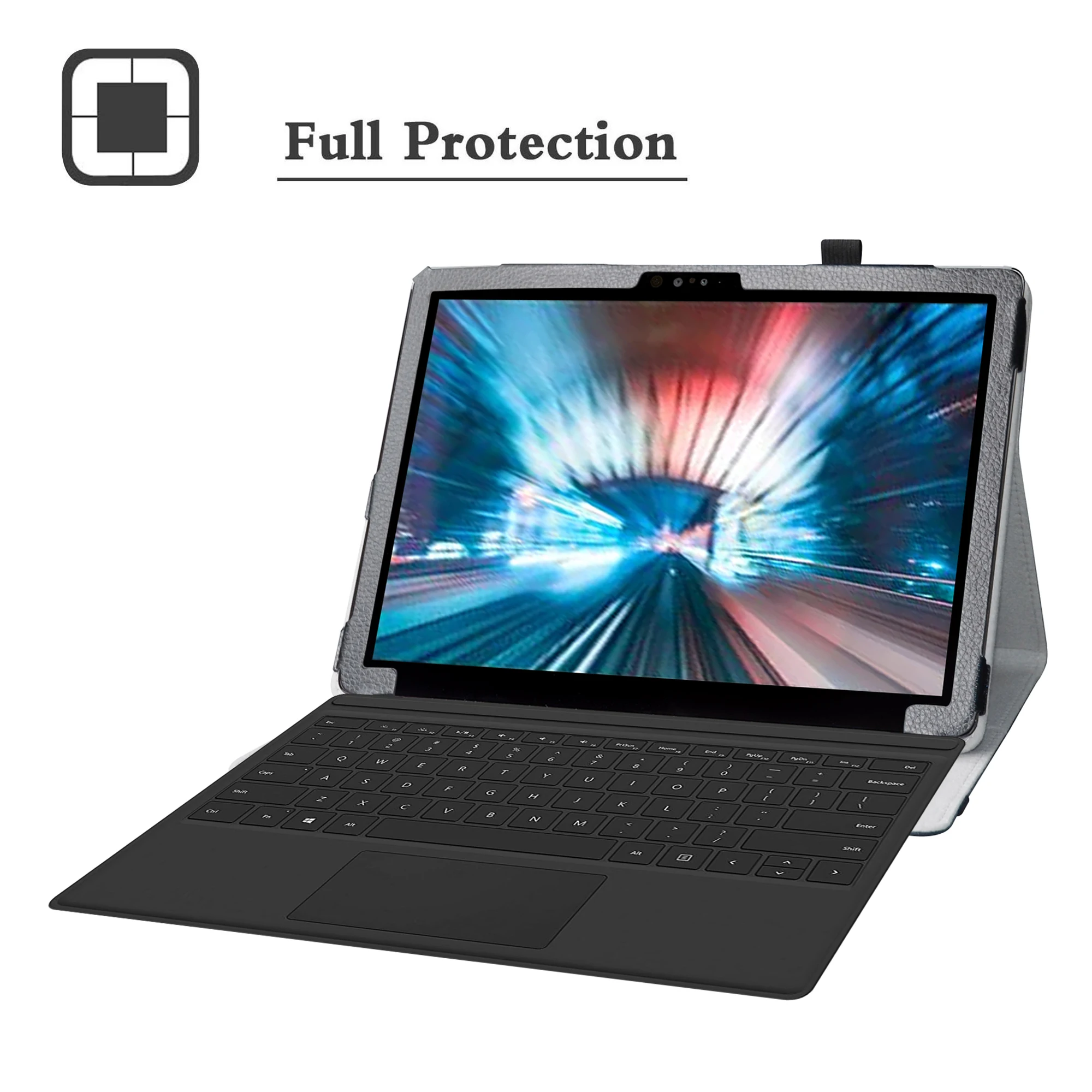 Чехол для 12 3 &quotDell Latitude 7200 2 в 1 планшетный ПК (не подходит ноутбука Dell 7200) откидной