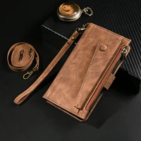 luxury leather wallet flip book for iphone 12 pro max case xs 13iphone 11 proiphone 8 plus 7 6 6s xr x se 2020 shoulder bag