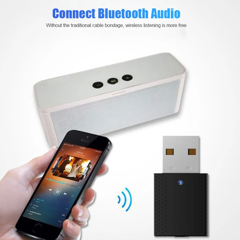 2 в 1 USB Bluetooth 5 0 адаптер мини беспроводной аудио передатчик приемник для