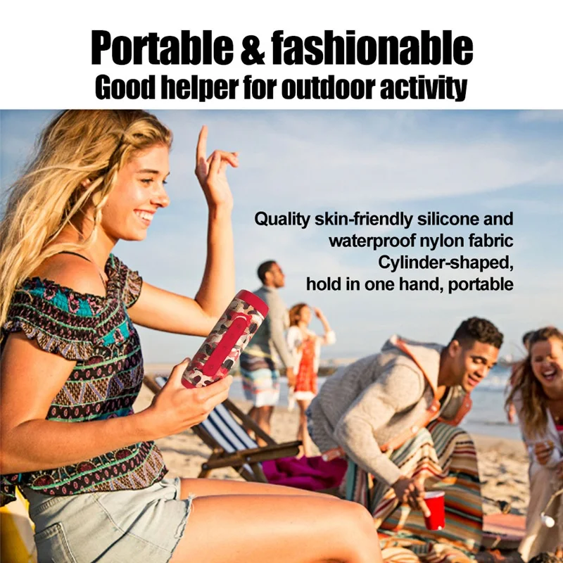 Портативный Bluetooth-динамик с радио фонариком беспроводной динамик бумбокс