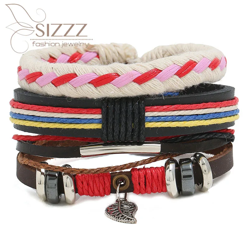 2019 прямые продажи набор сделай сам винтажный плетеный браслет из трех частей