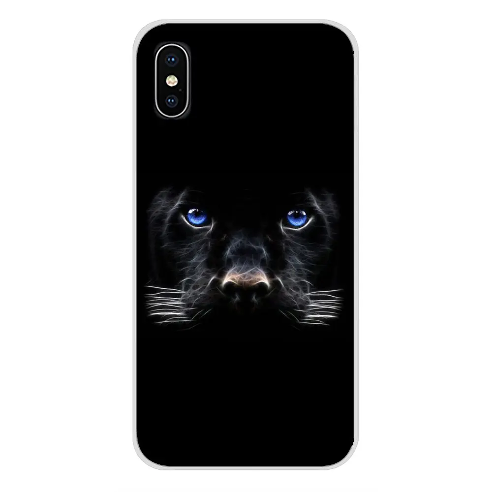 Чехлы для телефонов Apple iPhone X XR XS 11Pro MAX 4S 5S 5C SE 6S 7 8 Plus ipod touch 5 6 с изображением черной