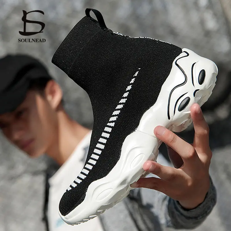 Sneakers Male Socks Shoes Women Running Couple Men's Thick Bottom Sock Boots Size 45 Outdoor Fashion Casual Female Sports Shoes